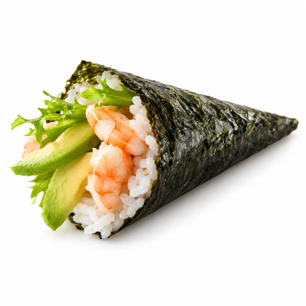 Temaki crevette avocat